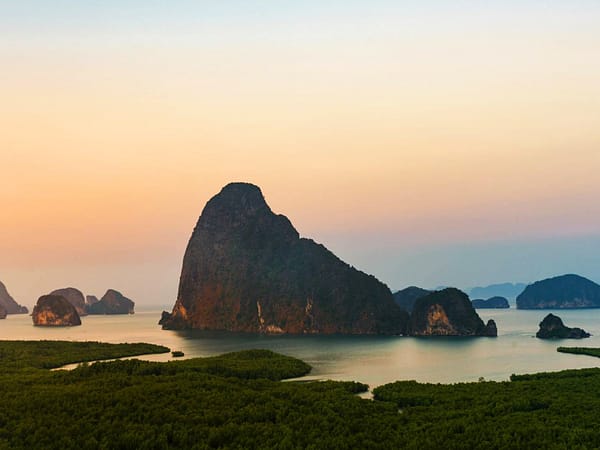 Pic - Phang Nga bay sunset - Hype Yacht Join Trip - Best Phuket Travel